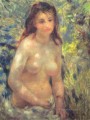 Estudio Torso Efecto luz solar desnudo femenino Pierre Auguste Renoir